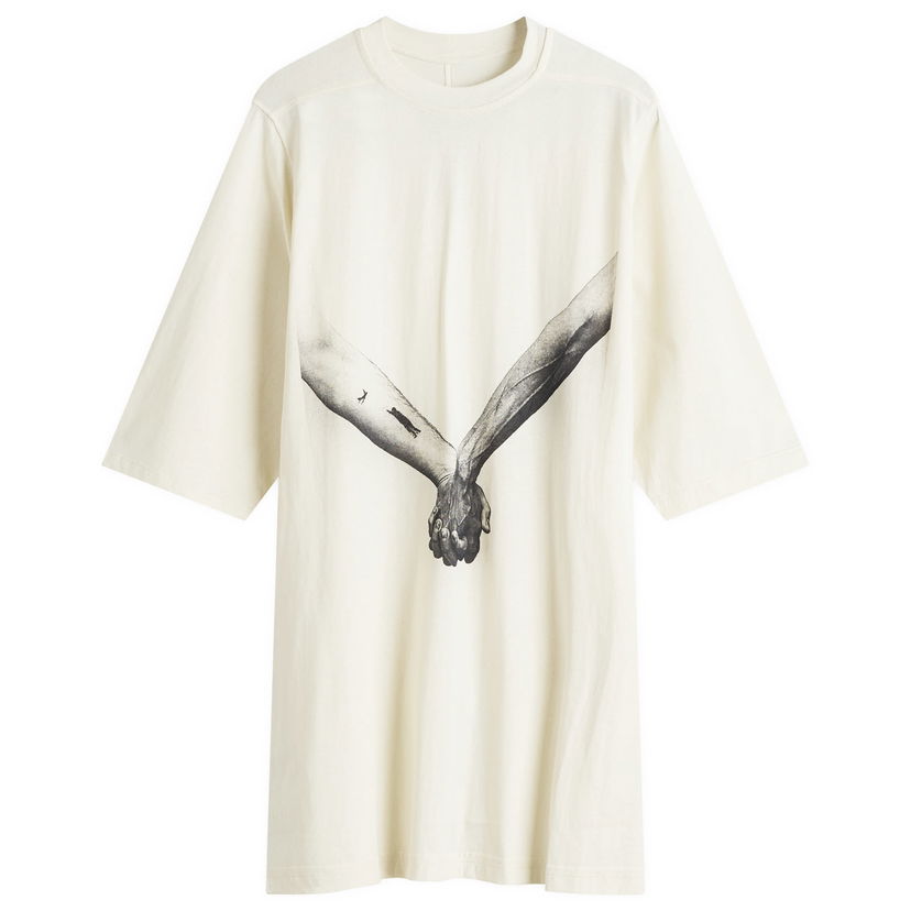 T-shirt Rick Owens Rick Owens Jumbo Graphic T-Shirt, Size Large Hvid | RR01E5238-JNCP3-2109
