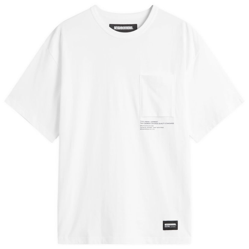 T-shirt Neighborhood Sheltech Pocket Tee, Size Large Hvid | 251BWNH-CSM01-WHT