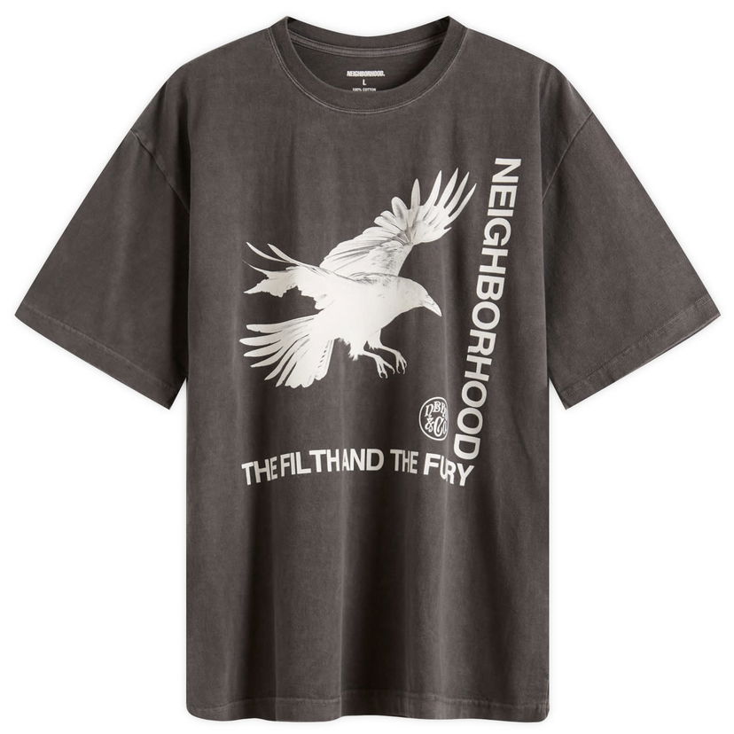 T-shirt Neighborhood Neighborhood SS-5 Graphic T-Shirt, Size Large Grå | 251PCNH-ST05-BLK