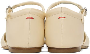 Tøj Aeyde Aeyde Miri Ankle Strap Flats Beige | A11-FL-RKLS08FL47-SS24-100-007, 1