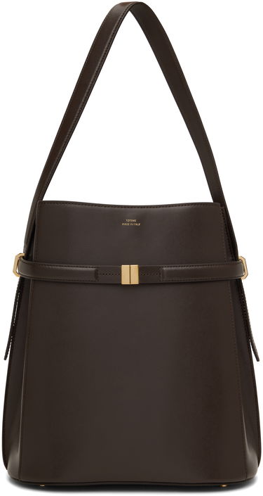 Håndtaske TOTEME TOTEME Leather Bucket Bag with Belt Brun | 244-WAL0048-LE0025, 0