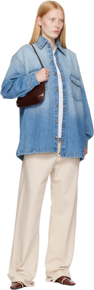 Skjorte Stella McCartney Stella McCartney Iconic Denim Shirt Blå | 6D04113SQH27, 3