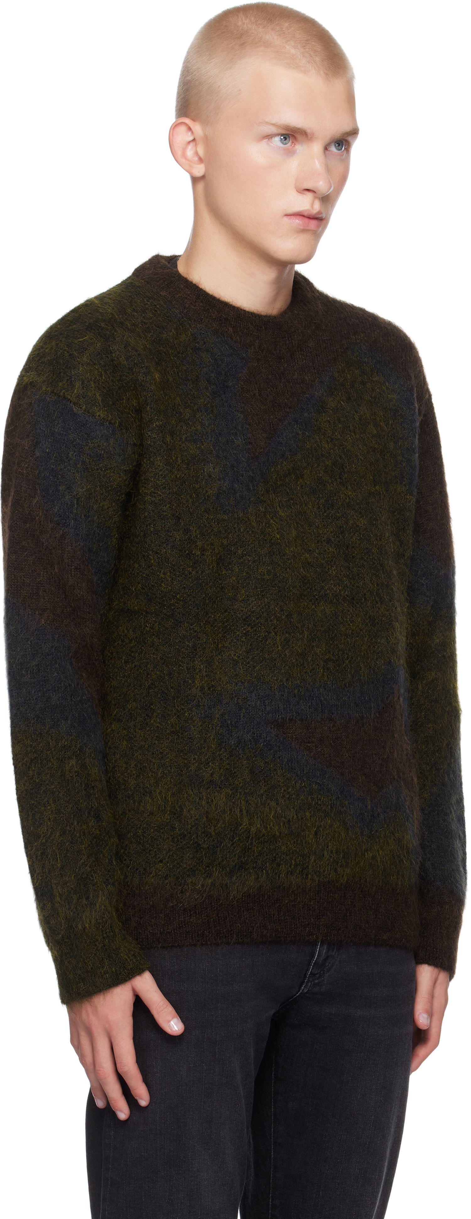 Sweater Paul Smith Paul Smith Photogram Leaves Mohair-Blend Sweater Grøn | M1R-923Y-N02512-73, 1