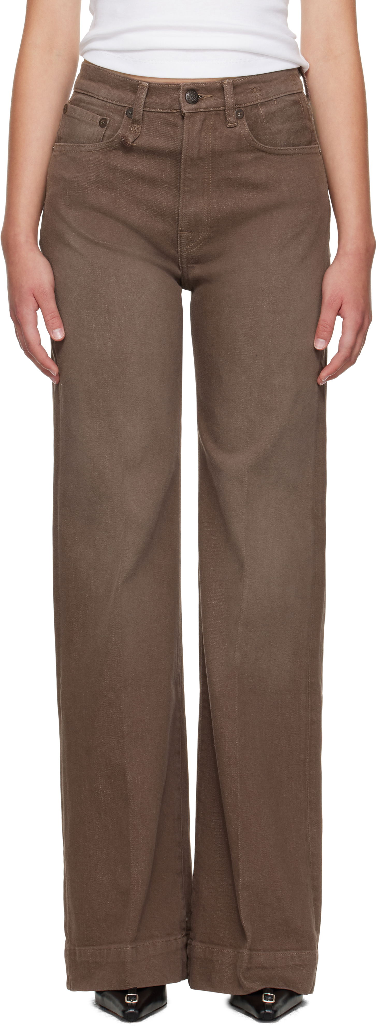 Jeans R13 R13 Flared Jeans Brun | R13WD188-D331A, 0