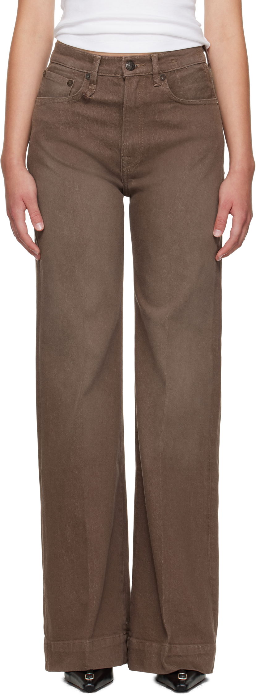 Jeans R13 R13 Flared Jeans Brun | R13WD188-D331A