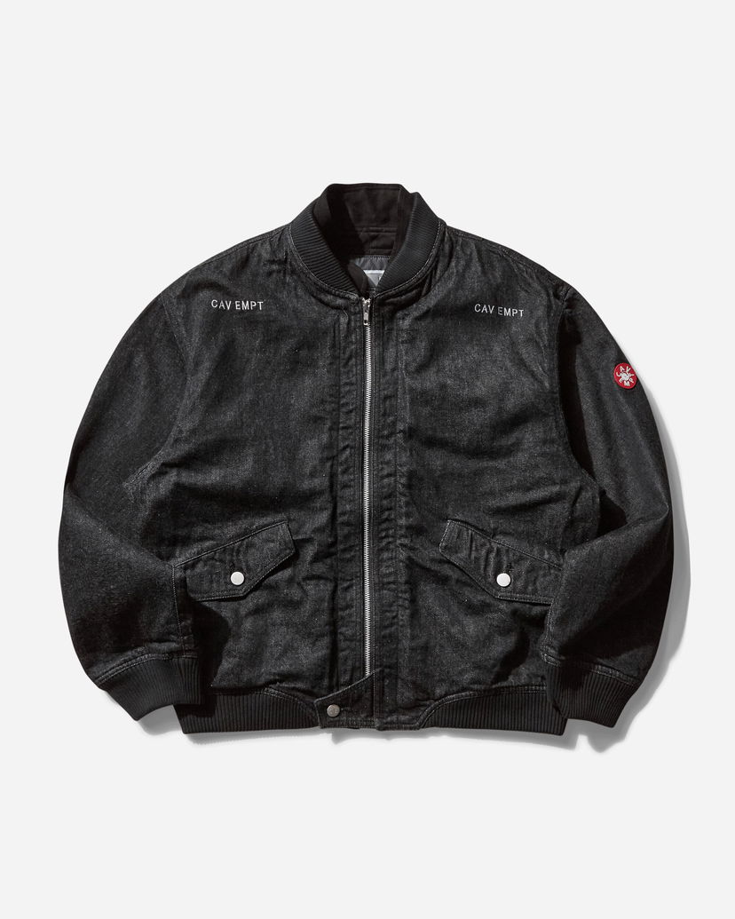 Bomberjakke Cav Empt Double Flap Zip Jacket Sort | CES27JK06 BLACK