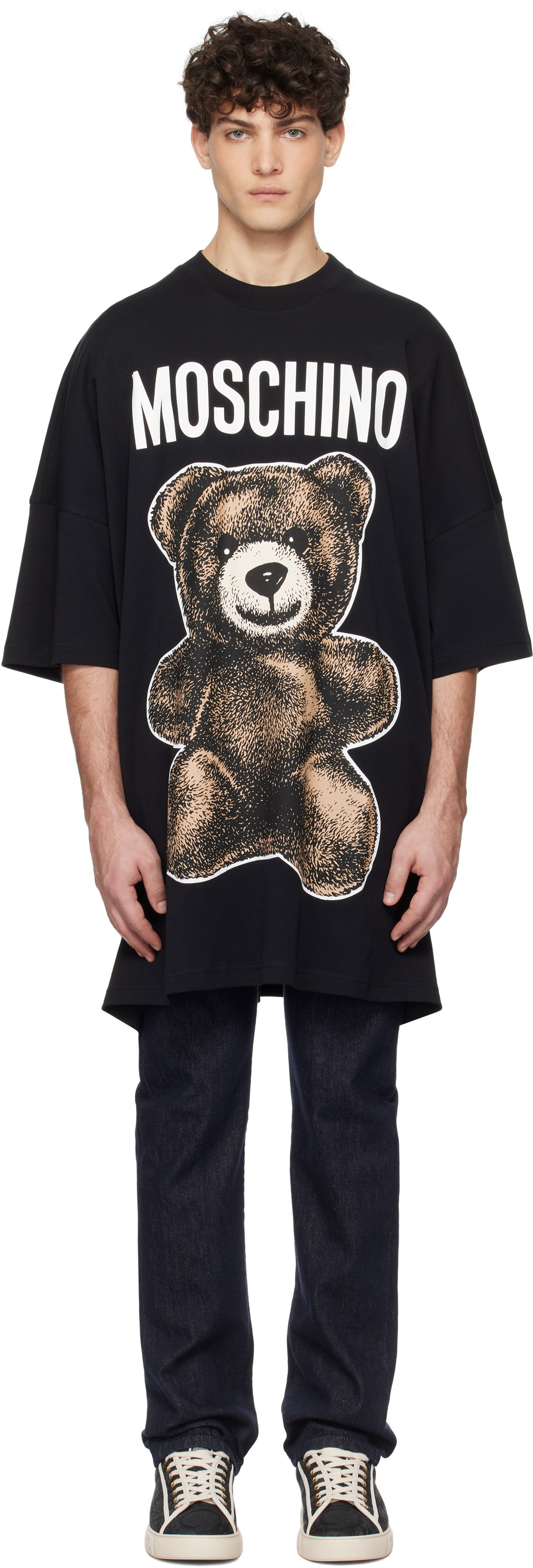 T-shirt Moschino Moschino Oversized Teddy Bear Graphic Tee Sort | 251ZZV071202441555, 0
