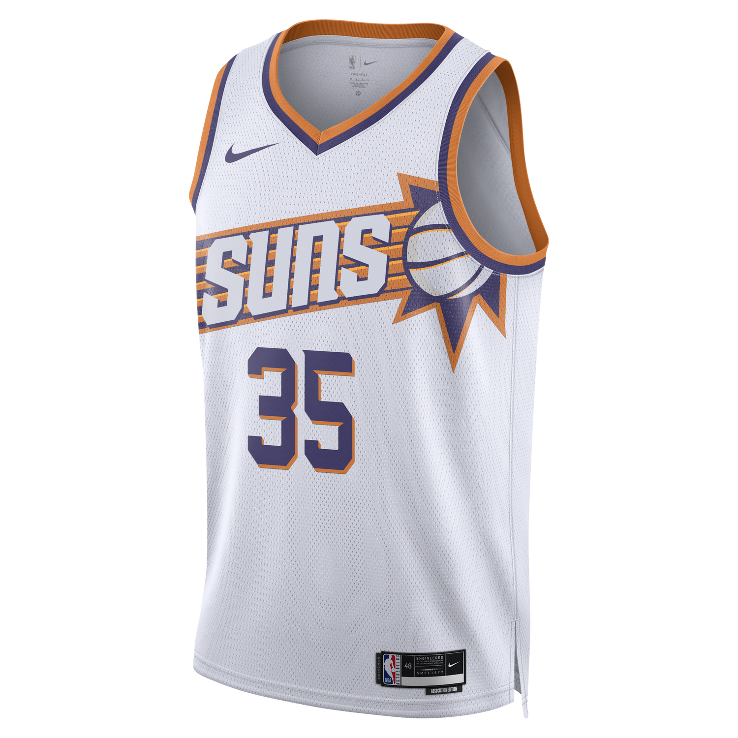 Jersey Nike NBA PHOENIX SUNS DRI-FIT ASOSSIATION SWINGMAN JERSEY KEVIN DURANT Hvid | DV4851-104, 1