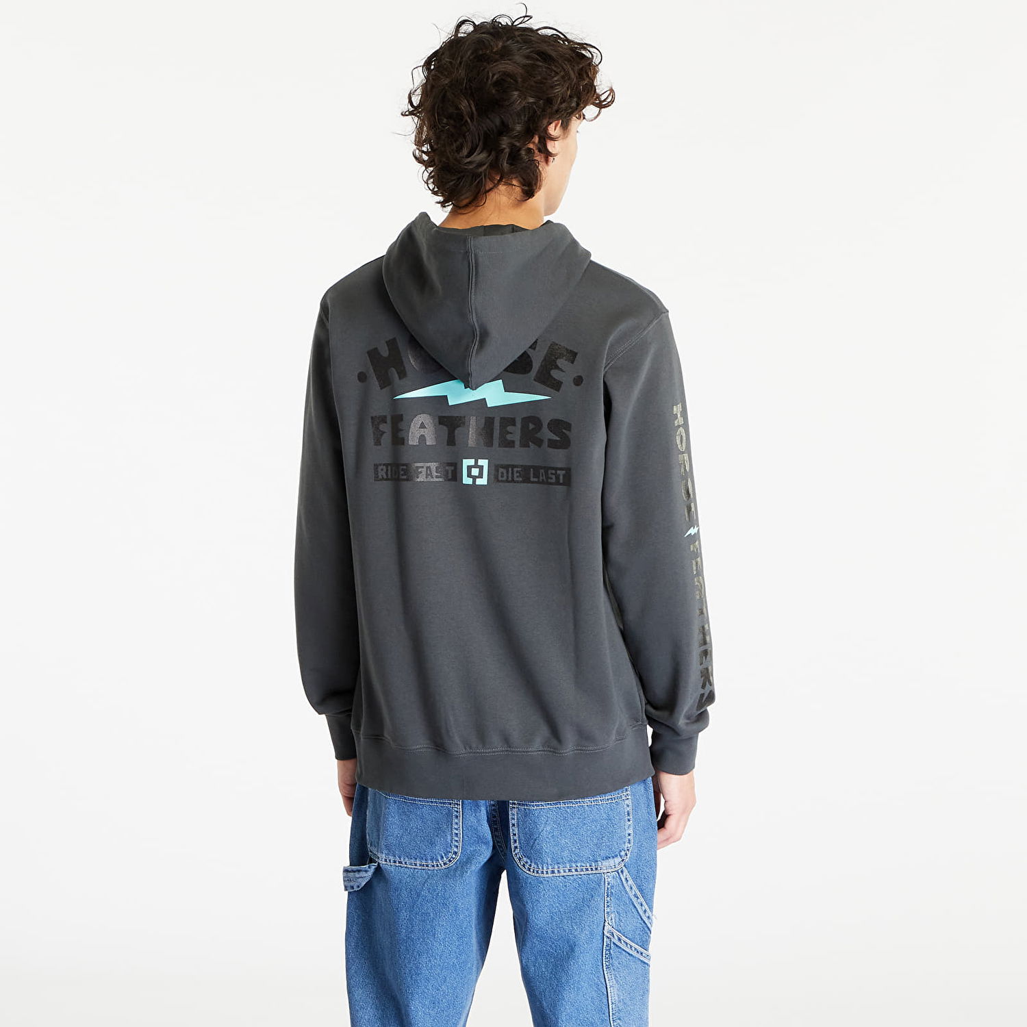 Sweatshirt Horsefeathers Ignite Hoodie Grå | SM1323C, 1