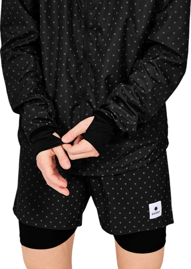 Vindjakke Saysky Saysky Reflective Polka Blaze Hooded Jacket Sort | mmrja02c1018, 2
