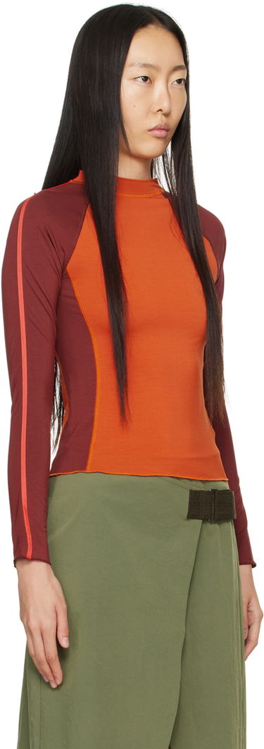 T-shirt Miaou Miaou Madeline Long Sleeve T-Shirt Orange | 7126TJBCRI, 1