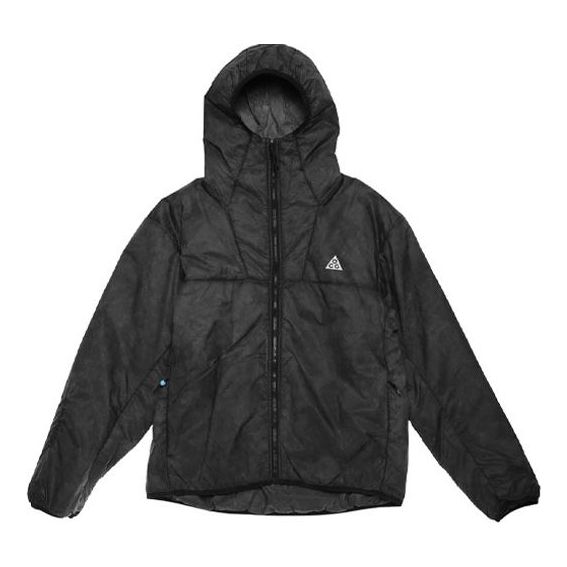 Puffer jakke Nike ACG ACG Therma-FIT ADV Rope De Dope Hooded Jacket Sort | DJ1257-010
