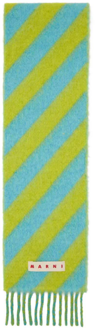 Tørklæde Marni SSENSE x Scarf Blå | SCZC0060Y0 UAW030
