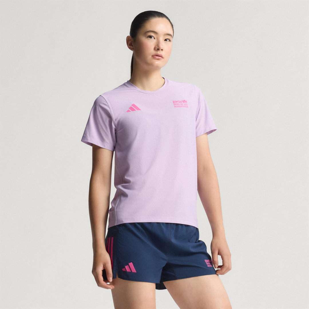 T-shirt adidas Performance Performance Short-Sleeve T-Shirt BMW Berlin-Marathon 2025 Lilla | JZ6498, 0