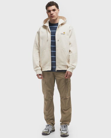 Sweatshirt Carhartt WIP American Script Zip Hoodie Hvid | I033063-05.XX, 2