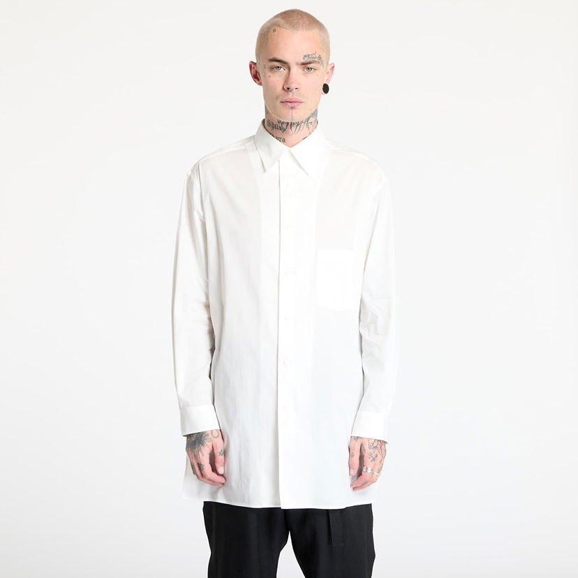 Skjorte Y-3 Graphic Shirt Core White Hvid | JM3202