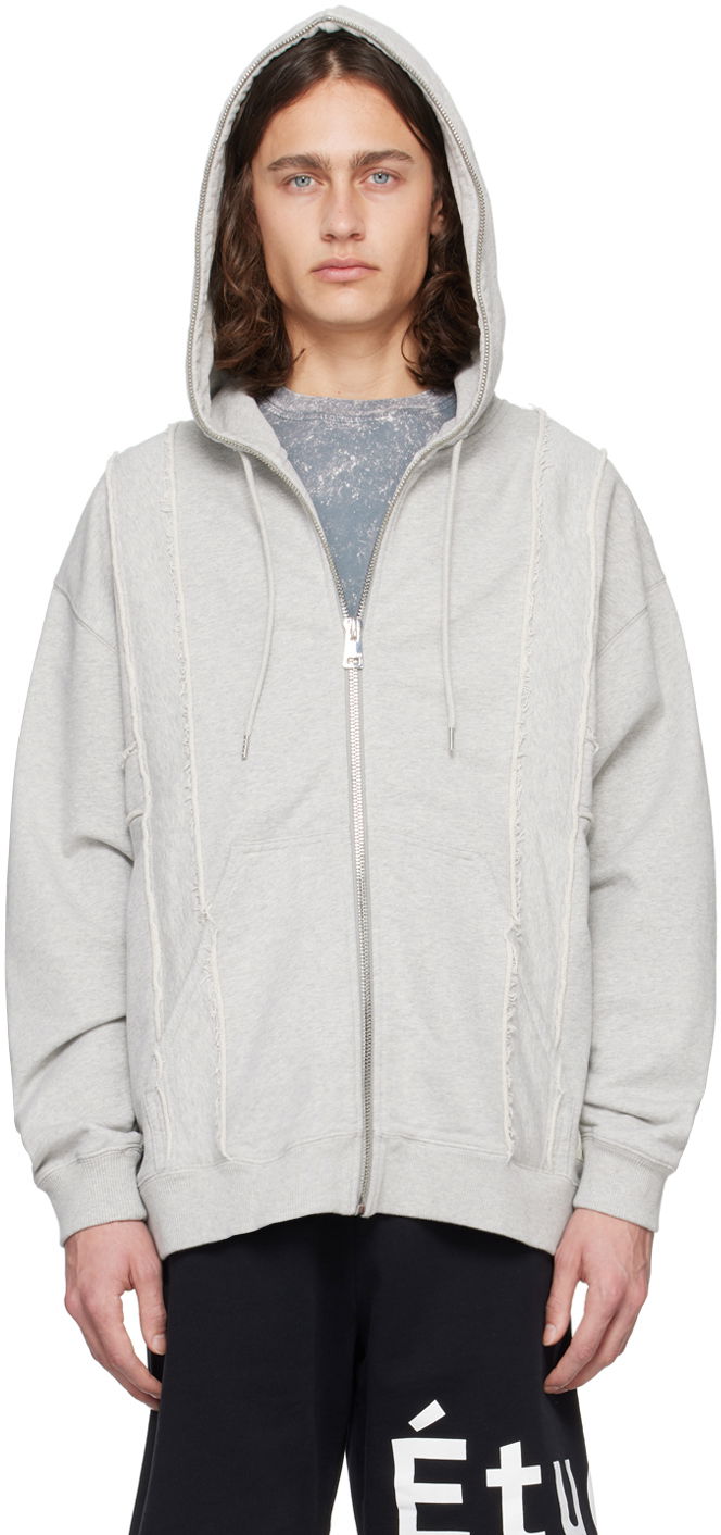 Sweatshirt Études Études Skyline Zip Hoodie Grå | E24MM284A01682