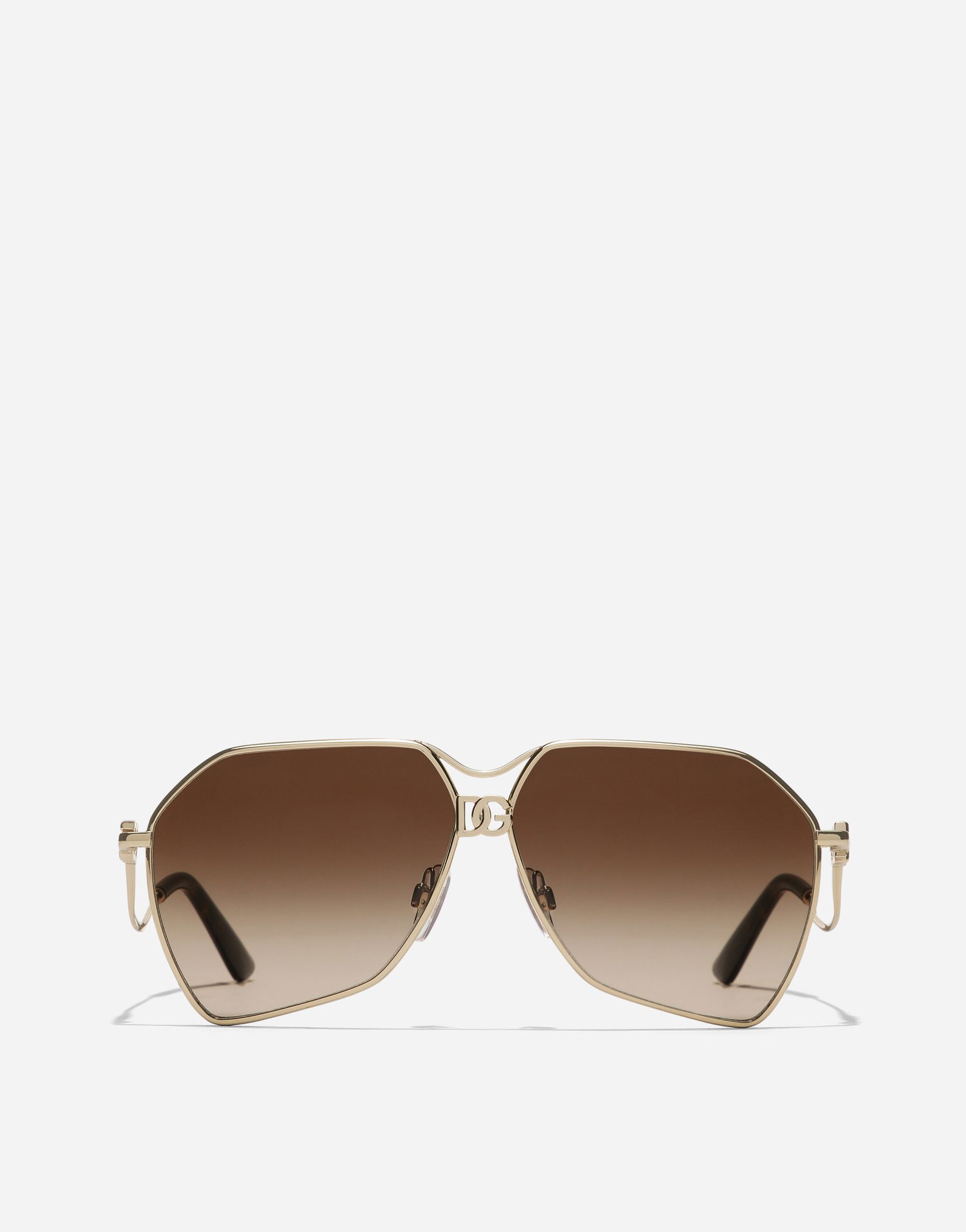Solbriller Dolce & Gabbana Dg Filo Geometric Frame Gradient Sunglasses New Arrivals Metalisk | VG2326VM2139V000, 0