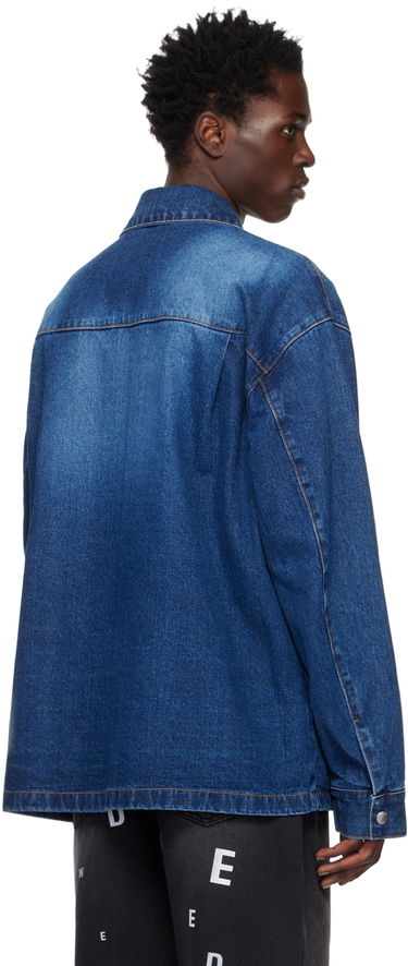 Skjorte We11done Painted Denim Jacket Blå | WD-DJ3-22-312-U-BL, 2