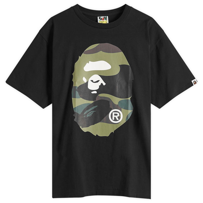 T-shirt BAPE Giant 1St Camo Big Ape Head T-Shirt, Size Large Sort | 001TEL301015M-BGN