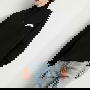 Sweatshirt Jacquemus Jacquemus Grosgrain Zip Sweatshirt, Size Large Sort | 25ESSM00313AJ00174-990, 5