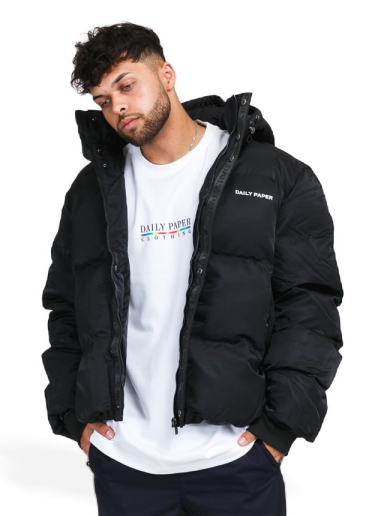 Puffer jakke DAILY PAPER Epuffa Sort | 2021129