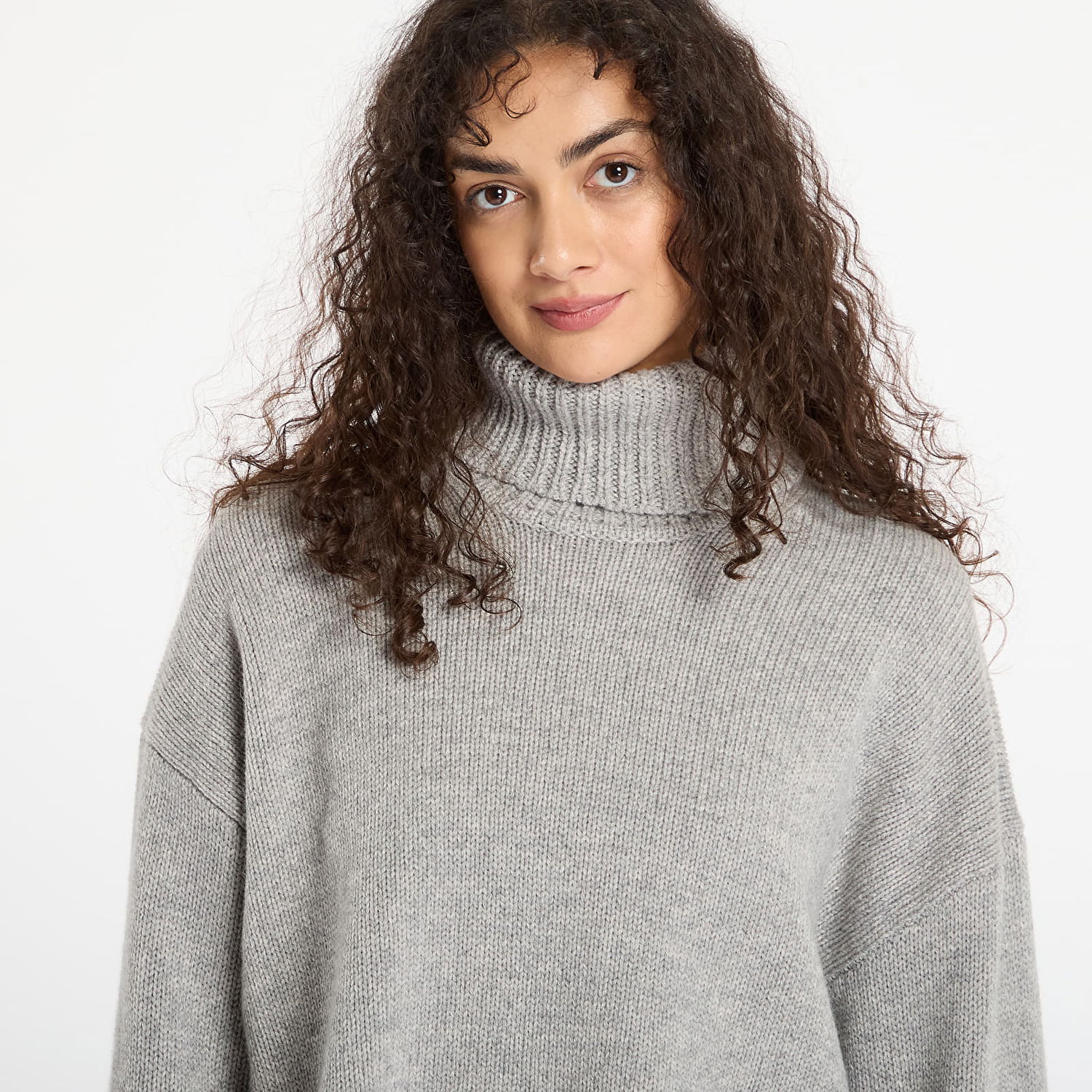 Sweater Samsoe Samsoe Sakeiku Turtleneck Sweater Grå | F24400069_CLR000337, 1