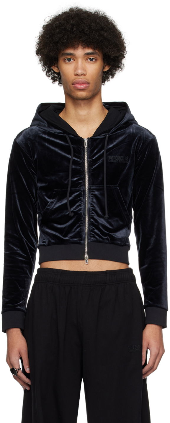 Sweatshirt VETEMENTS Zip Hoodie Sort | UE64HD100B, 0