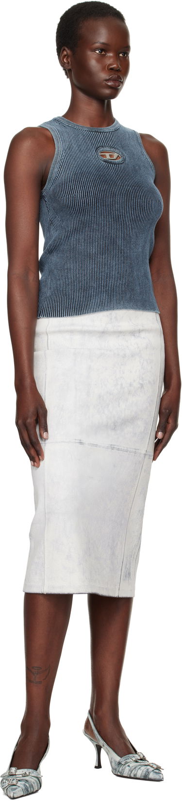 Tanktop Diesel Anchor Slim-Fit Tank Top Blå | A14817 0ANAH, 3