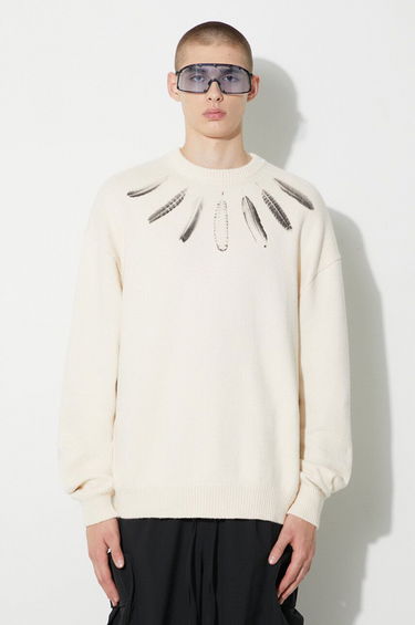 Sweater Marcelo Burlon Sweater With Print Beige | CMHE036F23KNI0026F10, 0