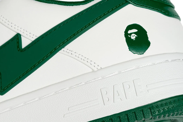 Sneakers og sko BAPE Bape Sta OS #2 White/Green Hvid | 1K20-191-314-GRN, 4