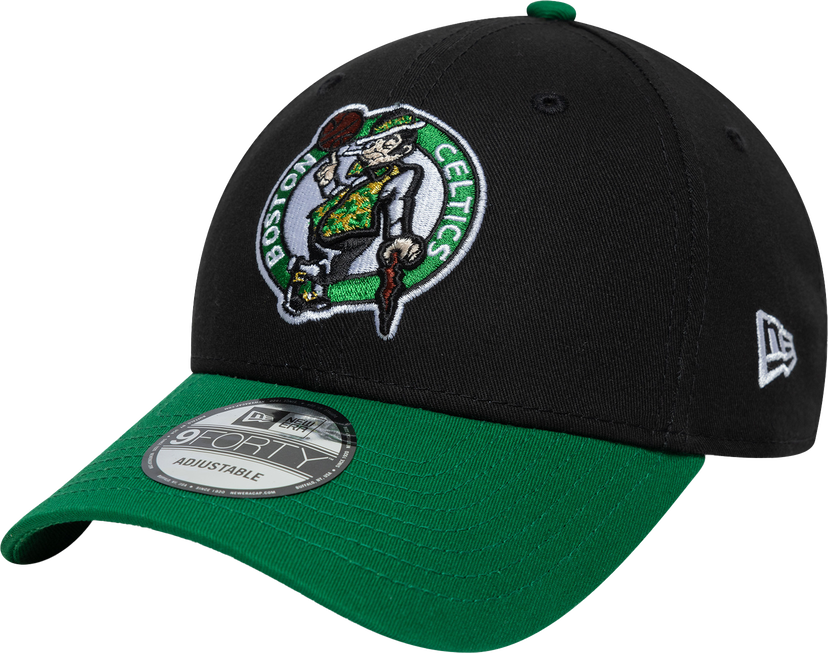 Kasket New Era Boston Celtics Side Patch 9Forty Adjustable Cap Sort | 60667451-60667451