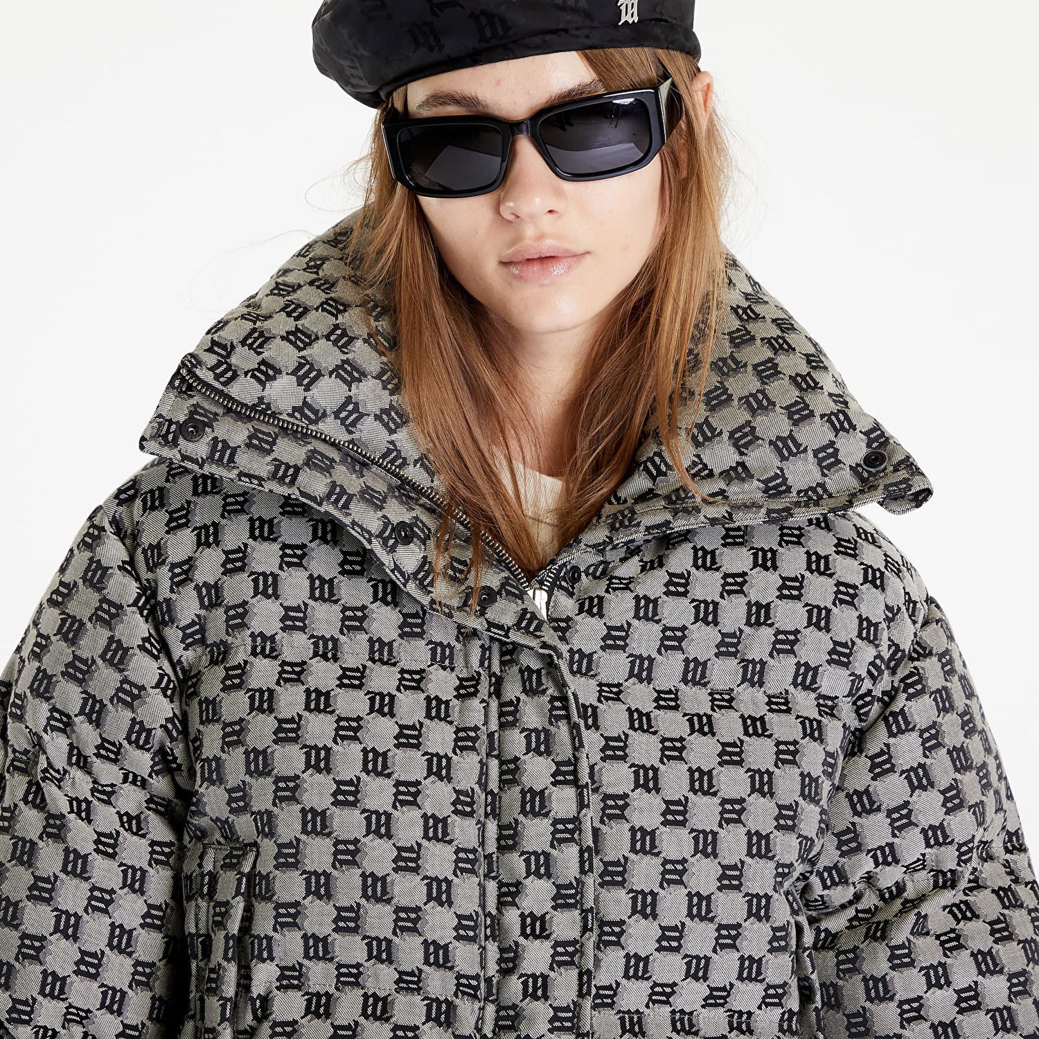 Puffer jakke MISBHV Monogram Jacquard Canvas Puffer Grå | 3121W415, 1