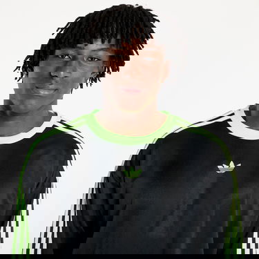 T-shirt adidas Performance Adicolor Jacquard Long Sleeve Jersey Sort | JX1518, 1