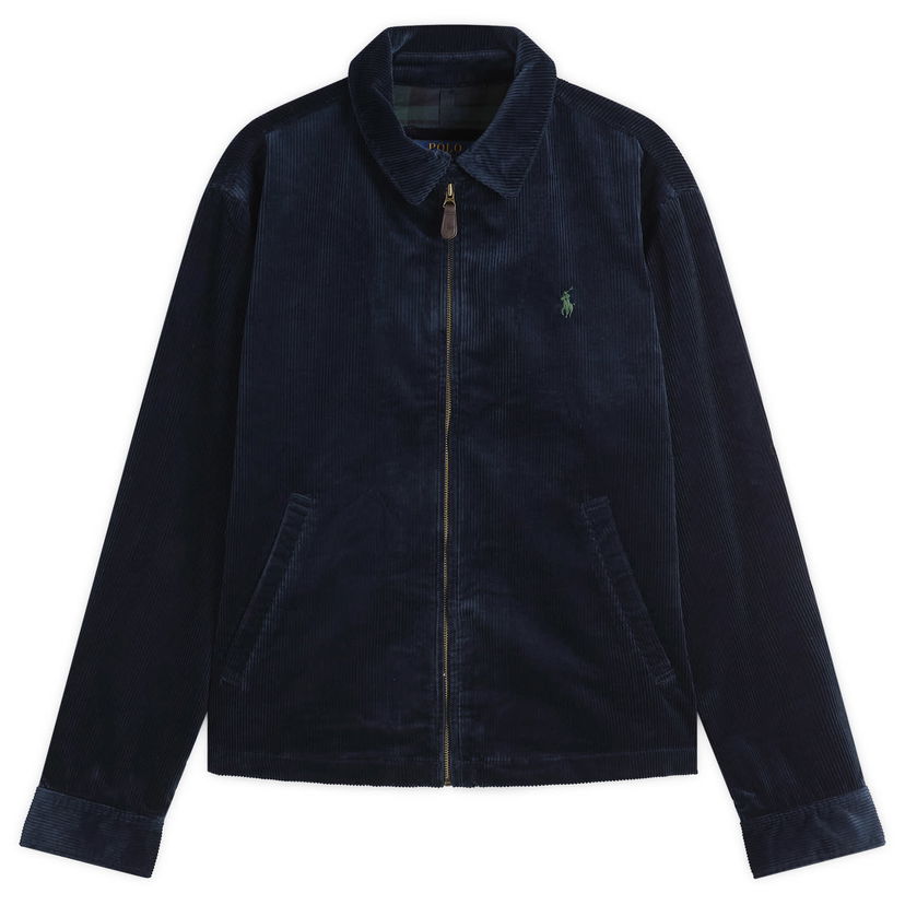Vindjakke Polo by Ralph Lauren Corduroy Windbreaker Jacket, Size Large Mørkeblå | 710968125006-NVY