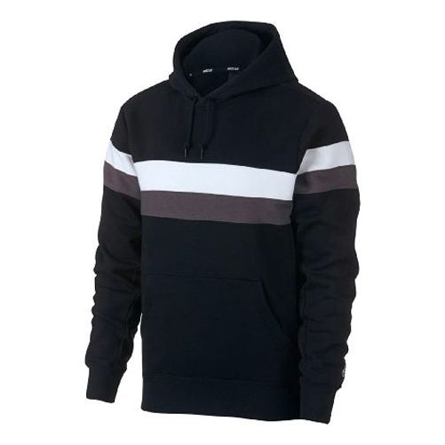 Sweatshirt Nike SB SB Icon Striped Skate Hoodie Sort | AJ9744-010