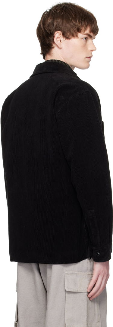 Skjorte Stone Island Organic Cotton Corduroy Overshirt Sort | K2S15 1200012 S0212, 2