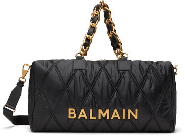 Rejsetaske Balmain Balmain Quilted Nylon Diamond Travel Duffle Bag Sort | EM1EC237TNDT, 0