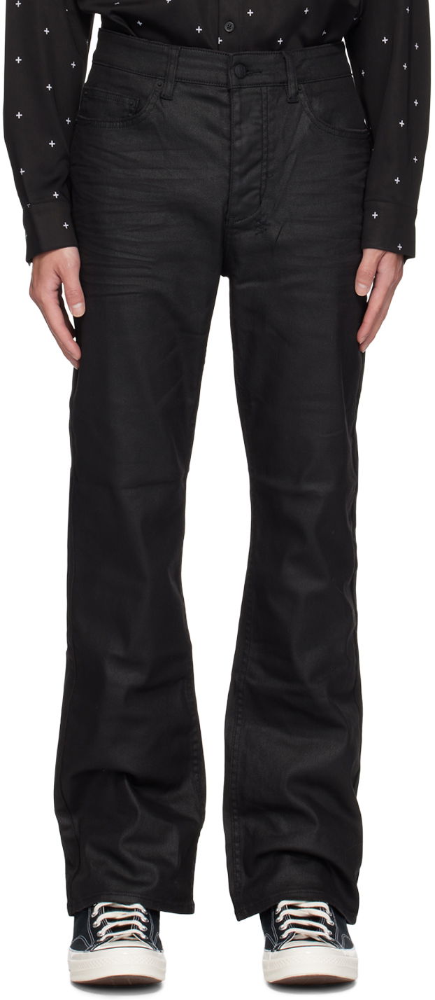Jeans Ksubi Black Bronko Bootcut Jeans Sort | MPF24DJ027