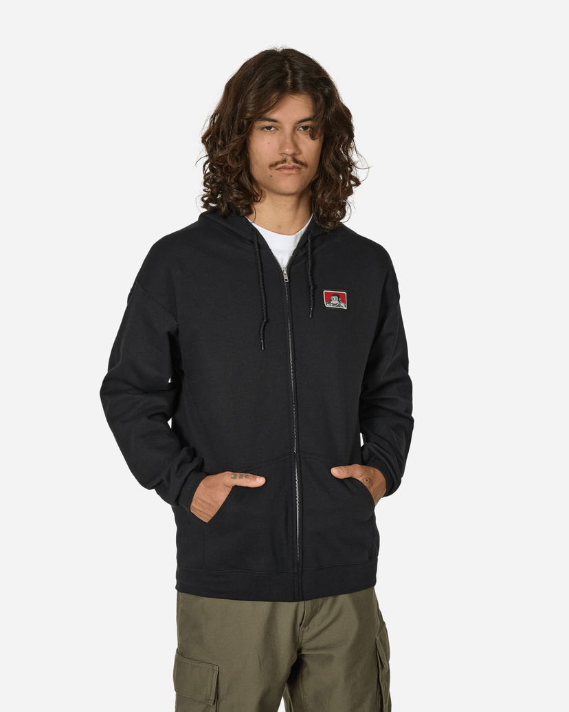 Sweatshirt Ben Davis Full Zip Hoodie Sort | BEN9034 001