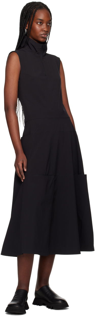 Kjole Y-3 Y-3 Half-Zip Midi Dress Sort | JI7087, 3