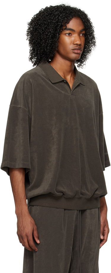Polo skjorte Fear of God Essentials Terry Polo Sort | 125BT224050F, 1