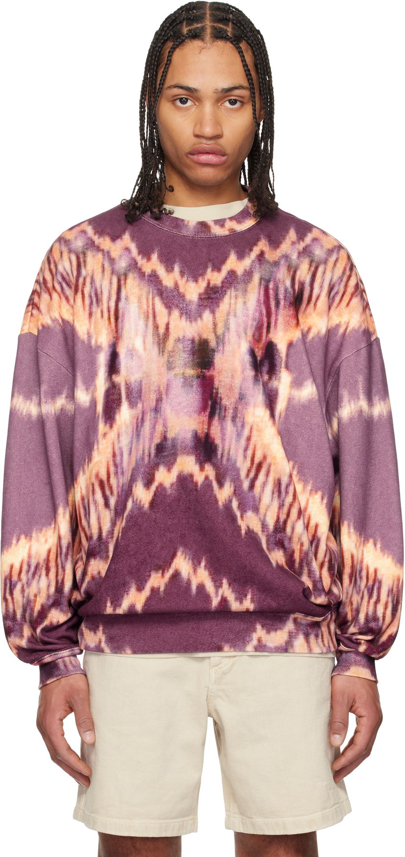 Sweater ISABEL MARANT Isabel Marant Dobbie Tie-Dye Sweatshirt Lilla | 25PSW0156HA-C1M03H