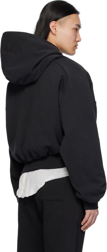 Sweatshirt Entire Studios Double Double Cropped Hoodie Sort | ES2367SO, 2