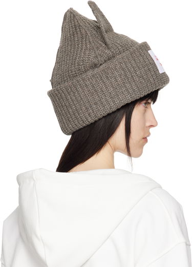 Beanie Charles Jeffrey Loverboy Charles Jeffrey LOVERBOY Chunky Knit Ears Beanie Grå | 32130903, 2