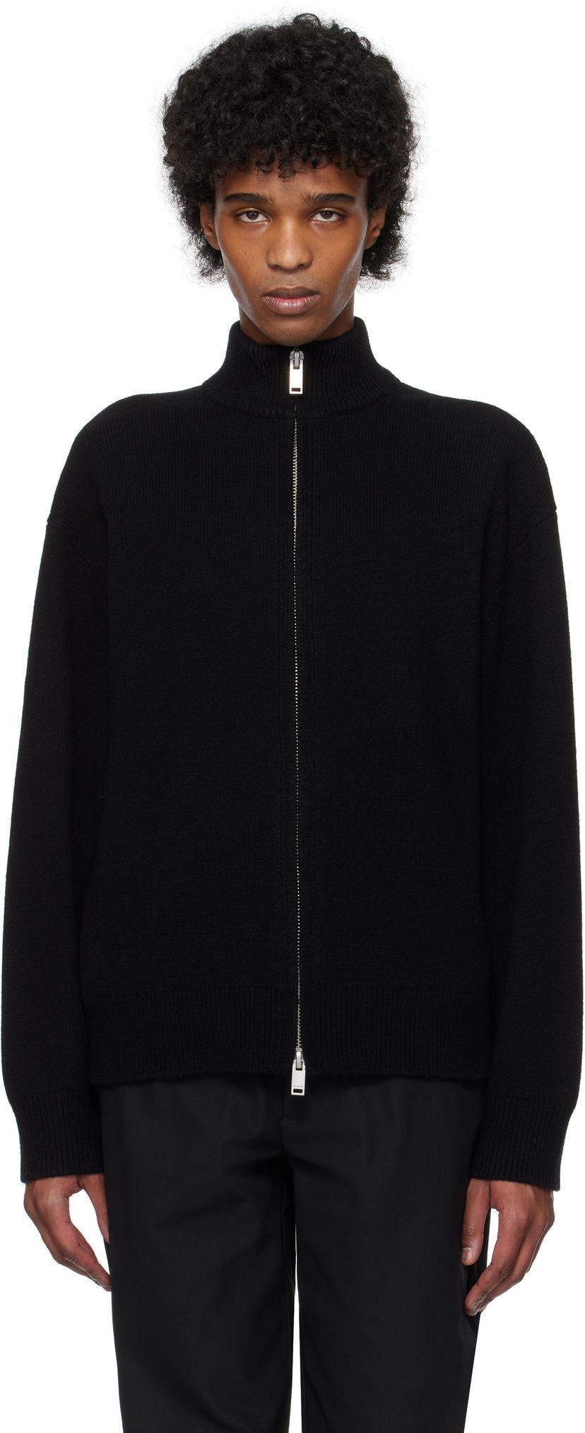 Sweater Han Kjøbenhavn Han Kjobenhavn Zip-Up Sweater Sort | M-134368