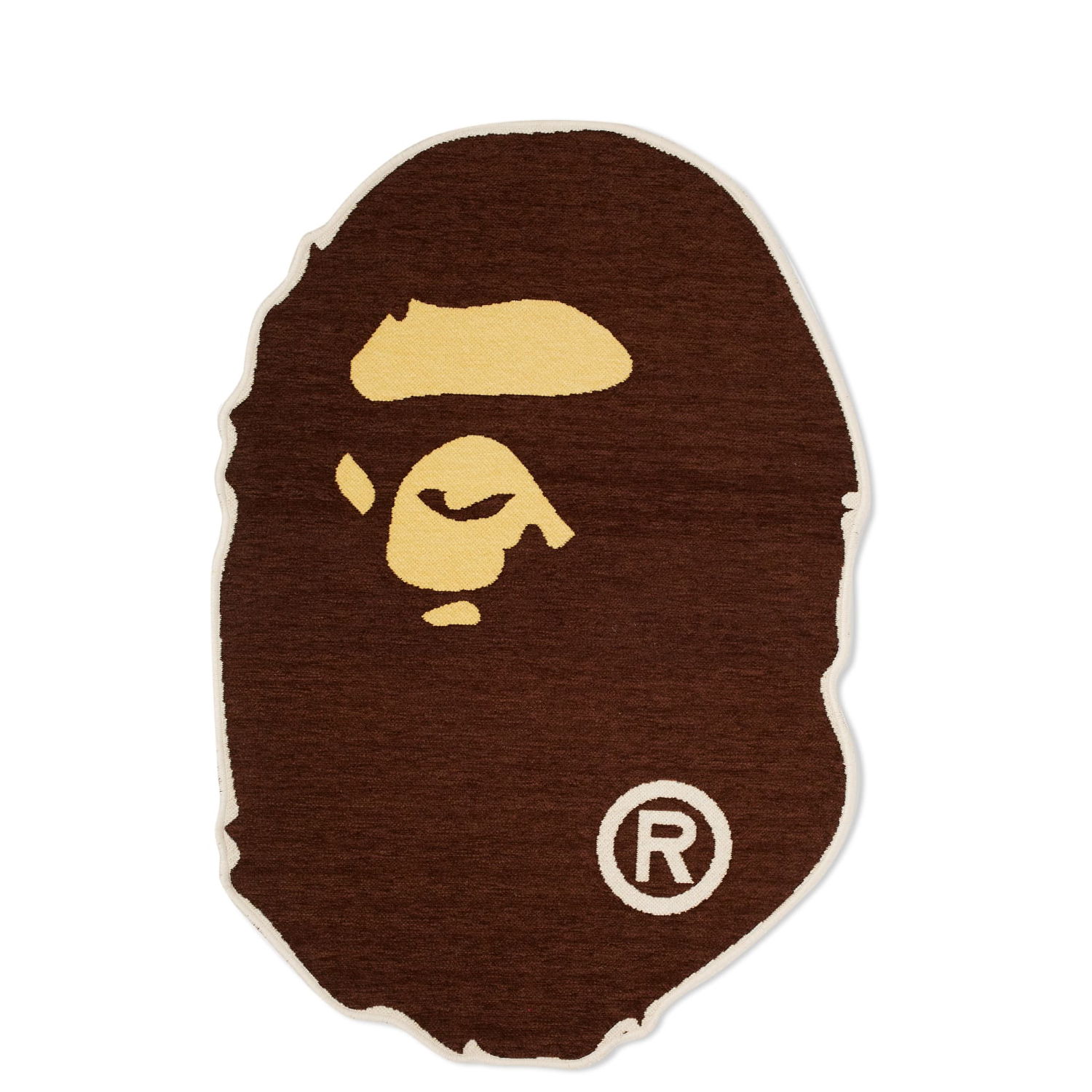 Home decor BAPE A Bathing Ape Small Ape Head Rug Brun | 001HOJ801011M-BRN, 0