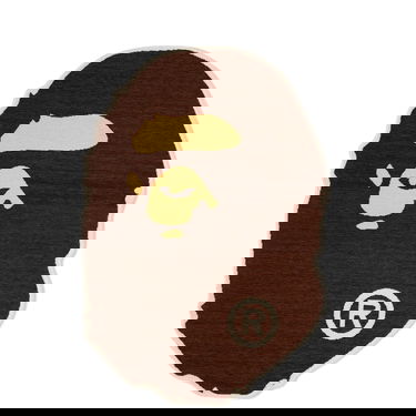 Home decor BAPE A Bathing Ape Small Ape Head Rug Brun | 001HOJ801011M-BRN, 0