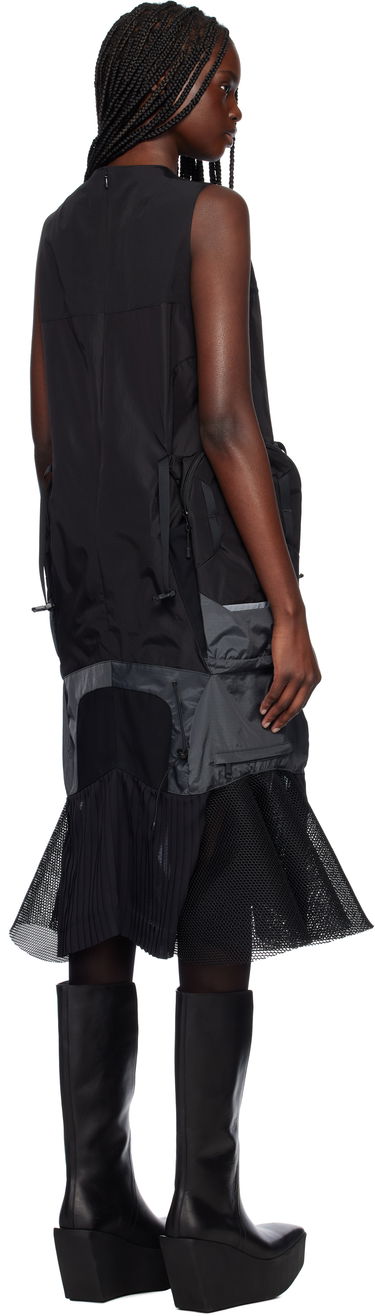 Kjole Junya Watanabe Junya Watanabe Paneled Midi Dress Sort | JO-O024-051-1, 2