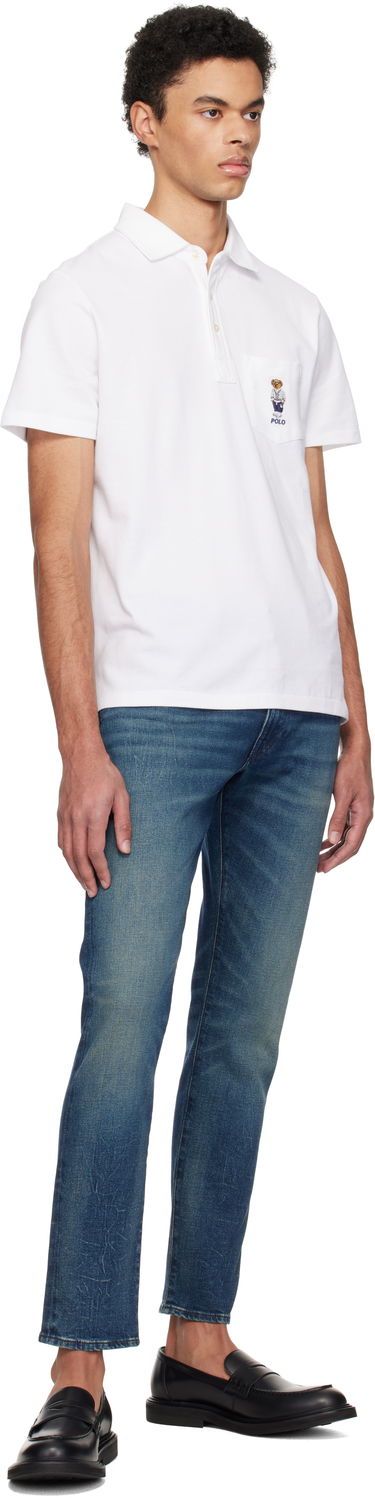 Polo skjorte Polo by Ralph Lauren Polo Ralph Lauren Classic Fit Polo Bear Mesh Polo Hvid | 710963818001, 3